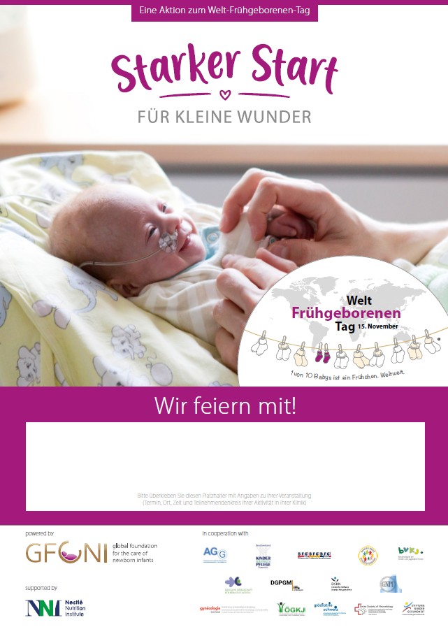 Starker Start Poster zum Welt-Frühgeborenen-Tag 2026