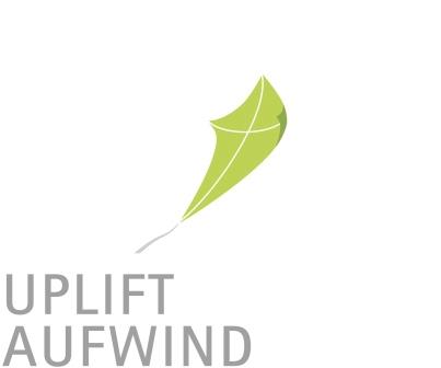 Green kite logo for UPLIFT AUFWIND e.V.