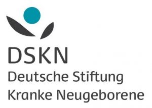 DSKN logo with a teal circle and black leaf-like shapes above the words Deutsche Stiftung Kranke Neugeborene.