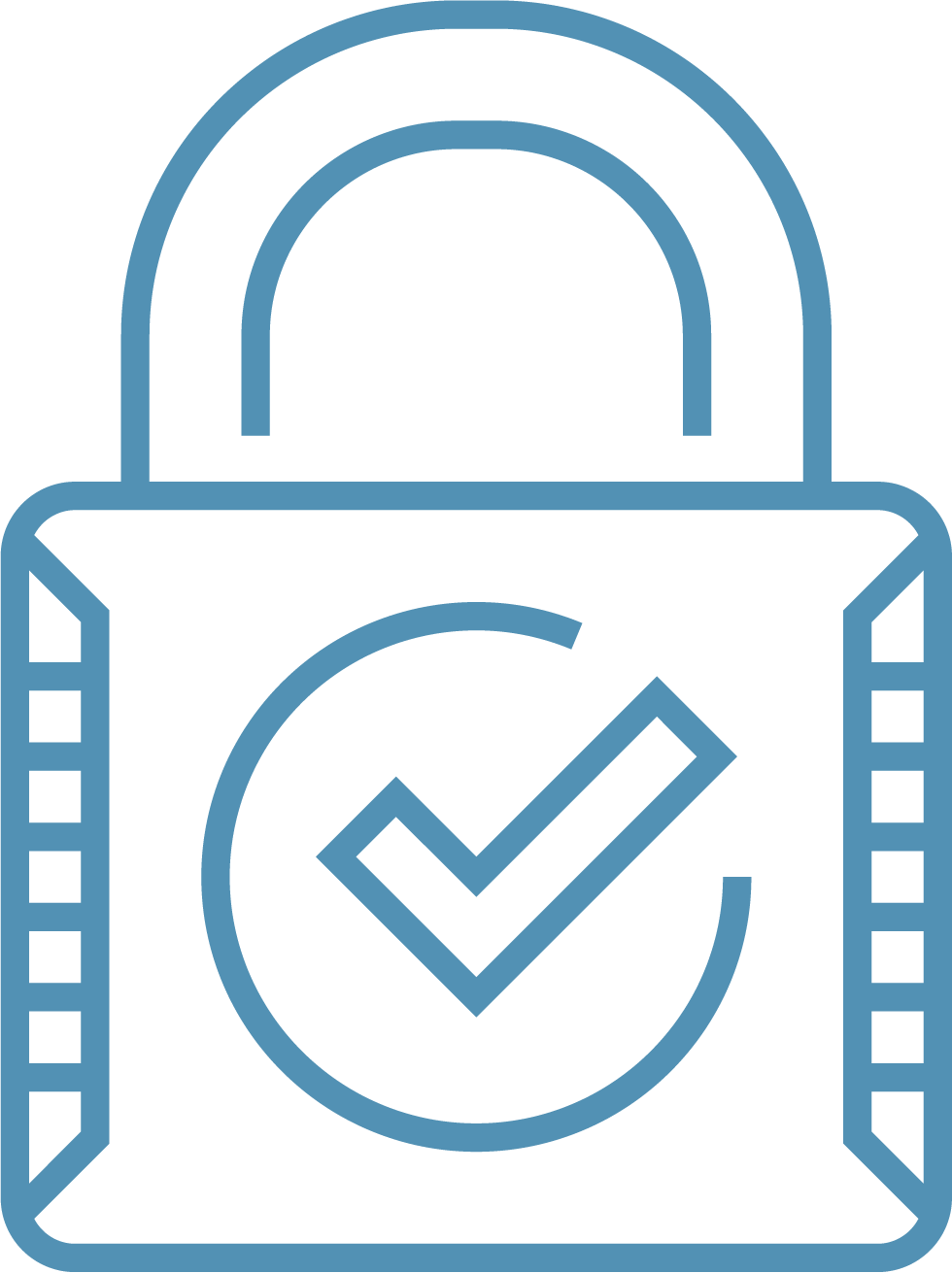 icon of a lock symbolizing the safety of data in the research project